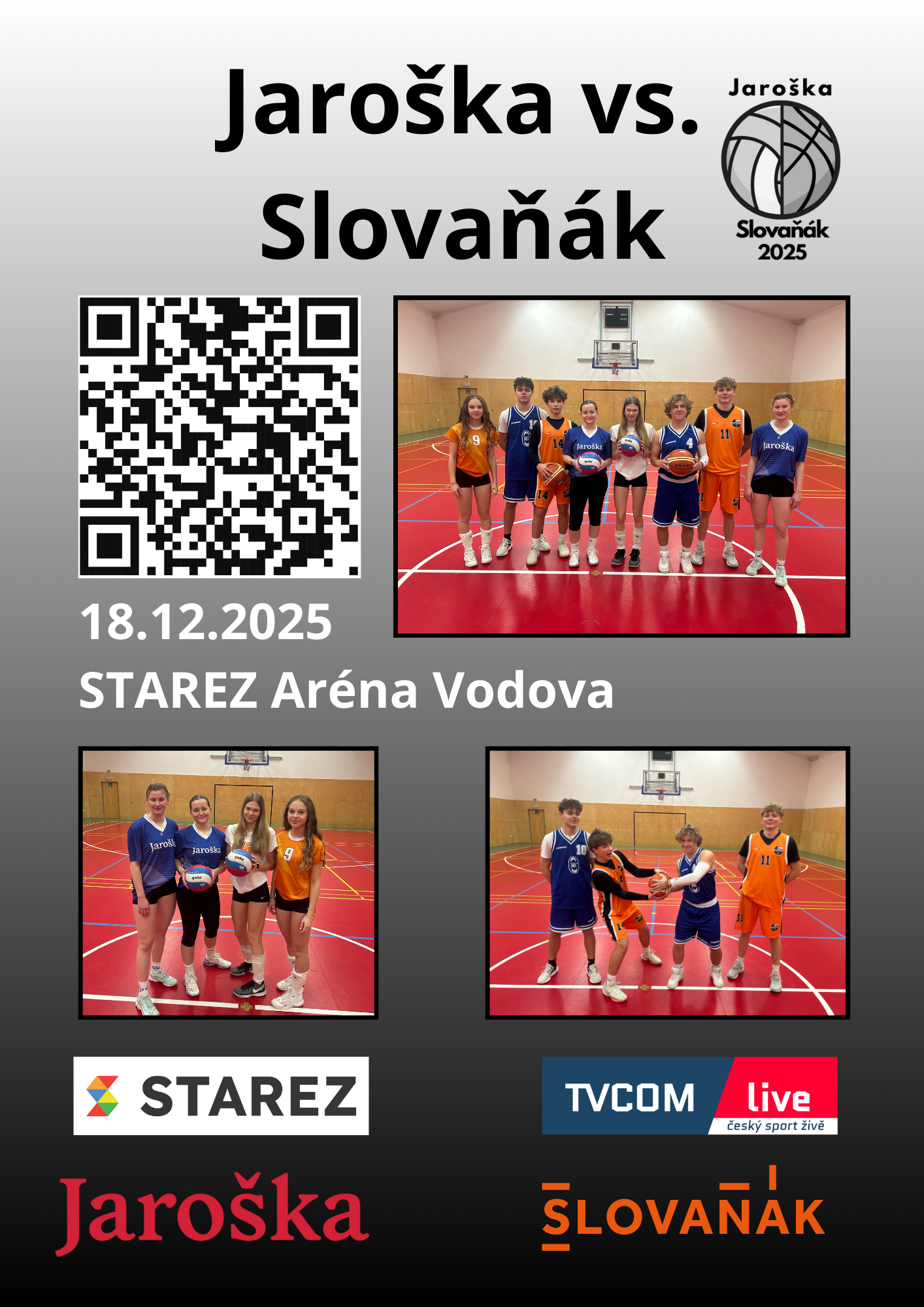 Pozvánka na utkání Jaroška vs. Slovaňák